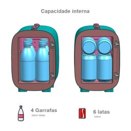 Mini Geladeira 4 Litros Mini Cool Preta - 2