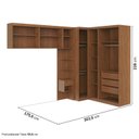 Ver imagem 3 de Guarda-Roupa Planejado 6 Peças 9 Portas Arani CabeCasa MadeiraOriginals Marrom/Cinamomo