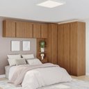 Ver imagem 1 de Guarda-Roupa Planejado 6 Peças 9 Portas Arani CabeCasa MadeiraOriginals Marrom/Cinamomo