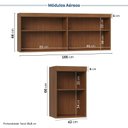 Ver imagem 4 de Guarda-Roupa Planejado 6 Peças 9 Portas Arani CabeCasa MadeiraOriginals Marrom/Cinamomo