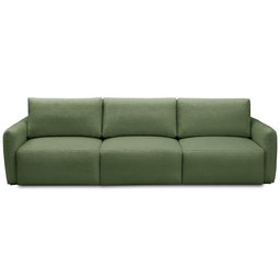 Sofá Retrátil Reclinável para Sala 4 Lugares 300cm Egeu F04 Linho Verde - Lyam Decor - 2