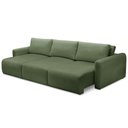 Ver imagem 5 de Sofá Retrátil Reclinável para Sala 4 Lugares 300cm Egeu F04 Linho Verde - Lyam Decor