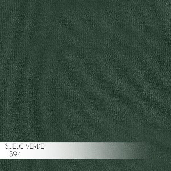 Kit 2 Banqueta Decorativa Rubel Base Gold Suede Verde - Gran Belo - 4