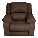 Ver imagem 1 de Poltrona do Papai Reclinável Elétrica Magnum Couro (PU) Marrom Fosco - Gran Belo
