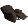 Poltrona do Papai Reclinável Elétrica Magnum Couro (PU) Marrom Fosco - Gran Belo - 5