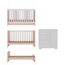 Ver imagem 6 de Quarto Infantil com Berço Colchão Incluso e Cômoda Algodão Doce Multimóveis Mp4250