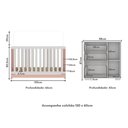 Ver imagem 7 de Quarto Infantil com Berço Colchão Incluso e Cômoda Algodão Doce Multimóveis Mp4250