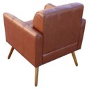 Ver imagem 6 de Kit 2 Poltronas Decorativas Bia Couro Caramelo - Gran Belo