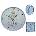 Ver imagem 1 de Relógio de Parede Grande 33cm Escritório Moderno KEEP CALM YN CLOCK relógio Design moderno, relógio