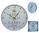 Ver imagem 1 de Relógio de Parede Grande 33cm Escritório Moderno KEEP CALM YN CLOCK relógio Design moderno, relógio