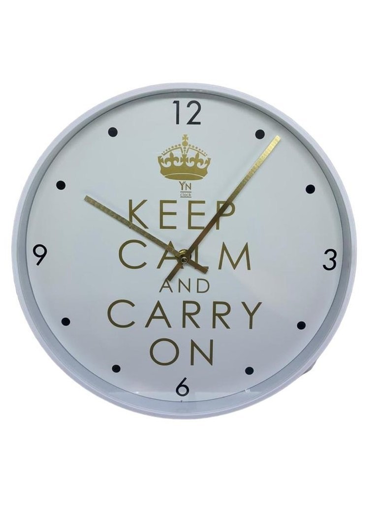 Relógio de Parede Grande 33cm Escritório Moderno KEEP CALM YN CLOCK relógio Design moderno, relógio  - 4