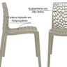 Kit 2 Cadeiras Decorativas Sala e Cozinha Cruzzer (Pp) Nude - Gran Belo - 3