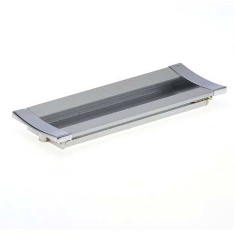 Puxador de Embutir Copacabana 256mm Anodizado e Cromado Hastvel 01 Unidade