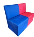 Ver imagem 1 de Poltrona Booth Azul e Rosa 1.10m 2 Lugares