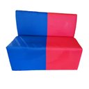Ver imagem 2 de Poltrona Booth Azul e Rosa 1.10m 2 Lugares