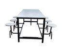 Ver imagem 1 de Mesa para Refeitório para 6 Lugares Linha Romana Cinza