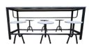 Ver imagem 2 de Mesa para Refeitório para 6 Lugares Linha Romana Cinza