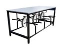 Ver imagem 3 de Mesa para Refeitório para 6 Lugares Linha Romana Cinza