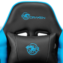 Ver imagem 4 de Cadeira Gamer DN2 Draxen Giratória Preto Azul Celeste até 150kg