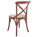 Ver mais imagens de Cadeira Decorativa Sala de Jantar Cozinha Danna Rattan Natural Vermelha - Gran Belo