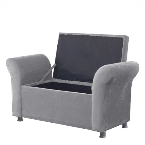Recamier Bau Egeo 140x Suede Cinza - Dominic Decor