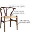 Ver imagem 3 de Kit 4 Cadeiras Decorativas Sala de Jantar e Cozinha Bella Madeira Bétula Tabaco - Gran Belo