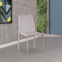 Ver imagem 5 de Kit 2 Cadeiras Decorativas Sala e Cozinha Karma PVC Nude - Gran Belo