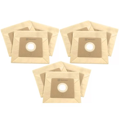 Kit com 9 Unidades Saco Sbebe para Aspirador de Pó Berry11 Berry12 Berry13 Berry14 Original Electrol