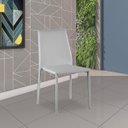 Ver imagem 5 de Kit 5 Cadeiras Decorativas Sala e Cozinha Karma PVC Nude - Gran Belo