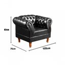 Ver imagem 2 de Conjunto de Sofás Dom Pedro 5 Lugares Preto Couríssimo Bella Decor