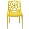 Kit 2 Cadeiras Decorativas Sala e Cozinha Lalunna (Pp) Amarela- Gran Belo - 6