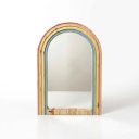 Ver imagem 2 de Espelho Arco-íris Infantil em Madeira Natural | Decoração Montessori Premium Quarto Bebê
