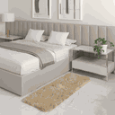 Ver imagem 1 de Tapete Passadeira Quarto Antiderrapante Bege 50 X 140 Cm