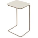 Ver imagem 1 de Mesa de Apoio Slim Off White em Metal Champanhe