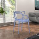 Ver imagem 5 de Kit 6 Cadeiras Decorativas Sala e Cozinha Feliti (Pp) Azul Caribe - Gran Belo
