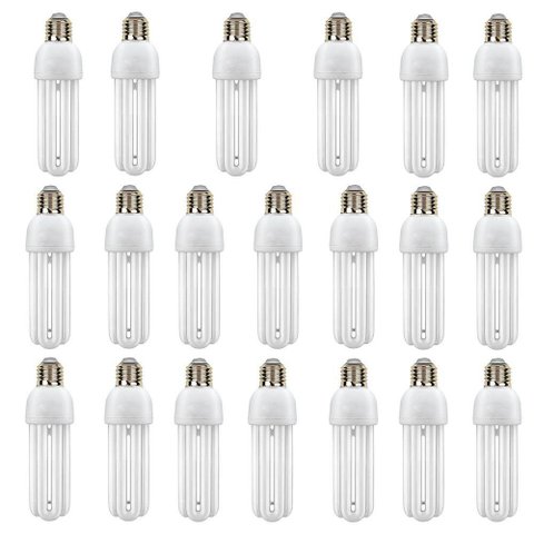Lampada Fluorescente 15w Kit 20 Uni 220w Energia Branco Frio