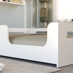 Potente Moveis Cama Casal Montessori Cor Branca sem Colchão - 4