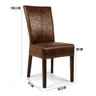Kit 2 Cadeiras para Sala de Jantar Cozinha León Carvalho Pelíssima Marrom - Gran Belo - 5
