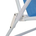 Ver imagem 4 de Cadeira de Praia Piscina Reclinável 8 Posições Sannet Mor Cor:azul Azul