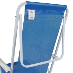 Cadeira de Praia Piscina Reclinável 8 Posições Sannet Mor Cor:azul Azul - 8