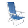 Cadeira de Praia Piscina Reclinável 8 Posições Sannet Mor Cor:azul Azul - 1