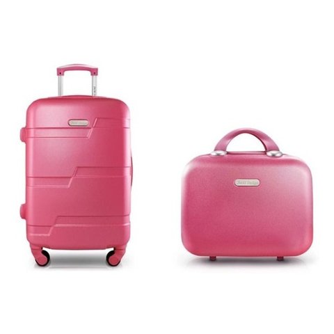 Kit Mala Aprovada Bordo e Frasqueira Dream Jacki Design - Salmão - Lisa