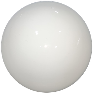 Globo Bolinha Vidro Branco Leitoso Brilho sem Colar 05x14