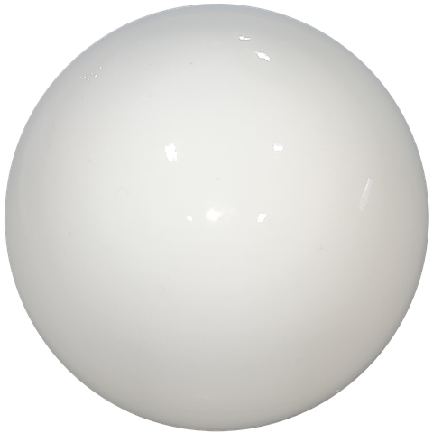 Globo Bolinha Vidro Branco Leitoso Brilho sem Colar 05x14