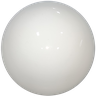 Globo Bolinha Vidro Branco Leitoso Brilho sem Colar 05x14 - 1