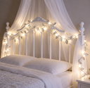 Ver imagem 6 de Fio de Prata Dourado com Luzes LED e Folhas Plateadas Cordao Luminoso de 5 Metros