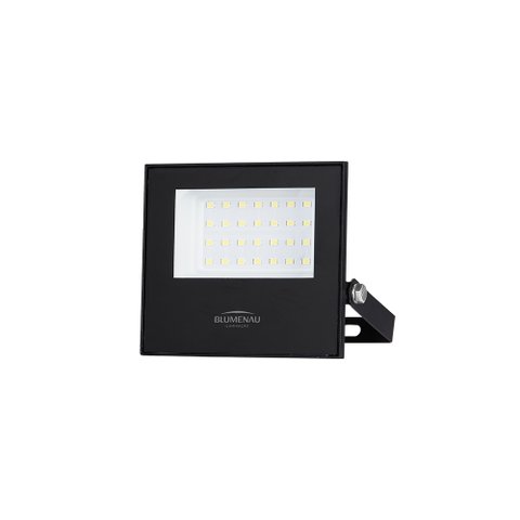 Refletor Blumenau Led Play 30w Preto Bivolt 6500k Luz Branca