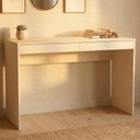 Ver imagem 2 de Mesa Escrivaninha 2 Gavetas B35 120 Cm Branco Novam