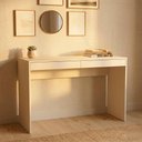 Ver imagem 7 de Mesa Escrivaninha 2 Gavetas B35 120 Cm Branco Novam