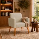 Ver imagem 1 de Poltrona Nina Decorativa para Sala Recepção Manicure Consultório Suede